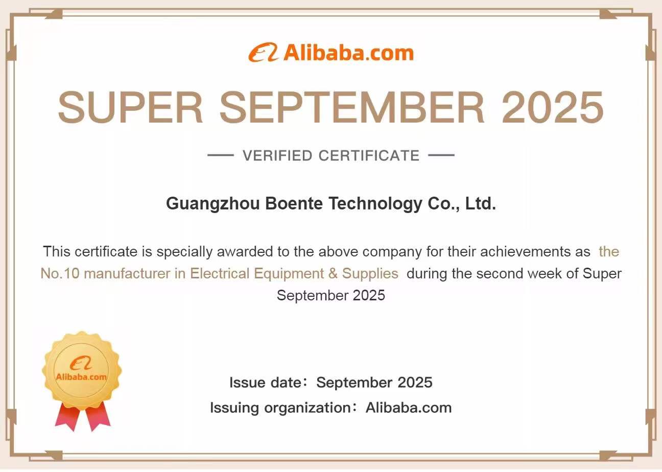 Won the TOP 10 supplier in the industry category of Alibaba September Procurement Festival